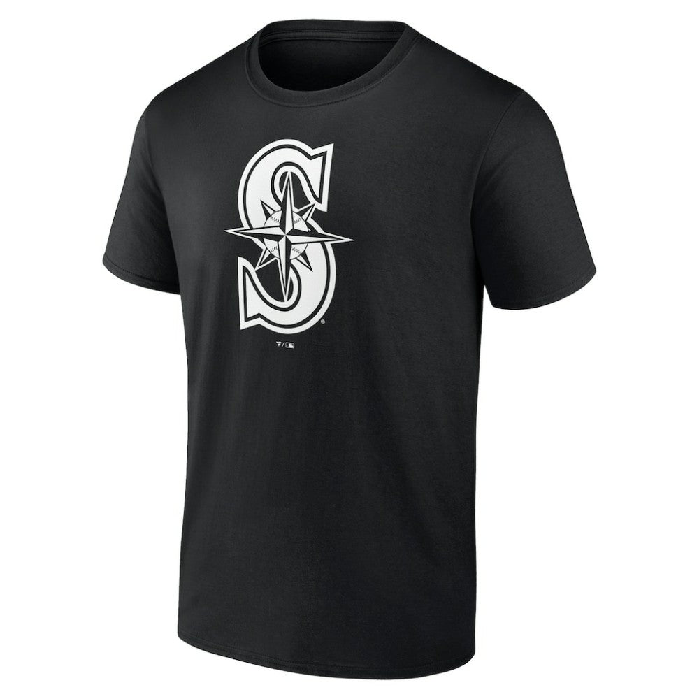 Seattle Mariners Monochrome Personalized Name & Number T-Shirt - MLB T-shirts