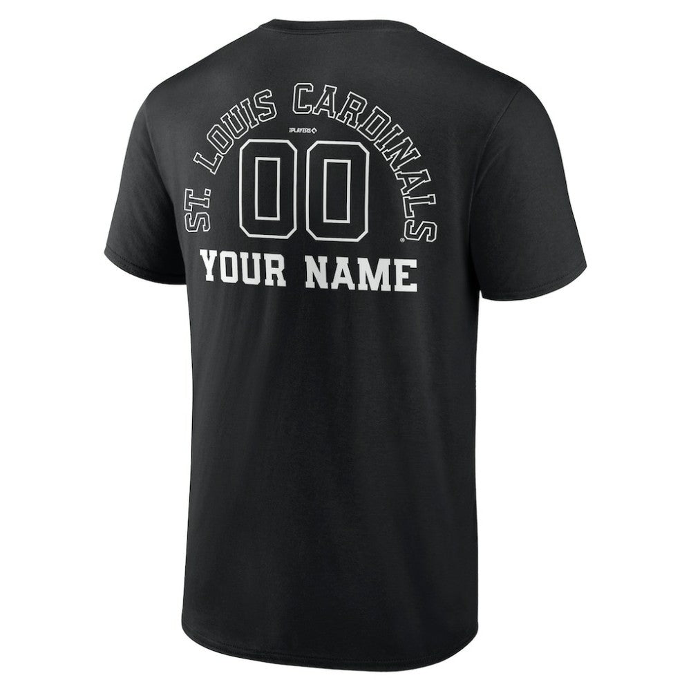 St. Louis Cardinals Monochrome Personalized Name & Number T-Shirt - MLB T-shirts