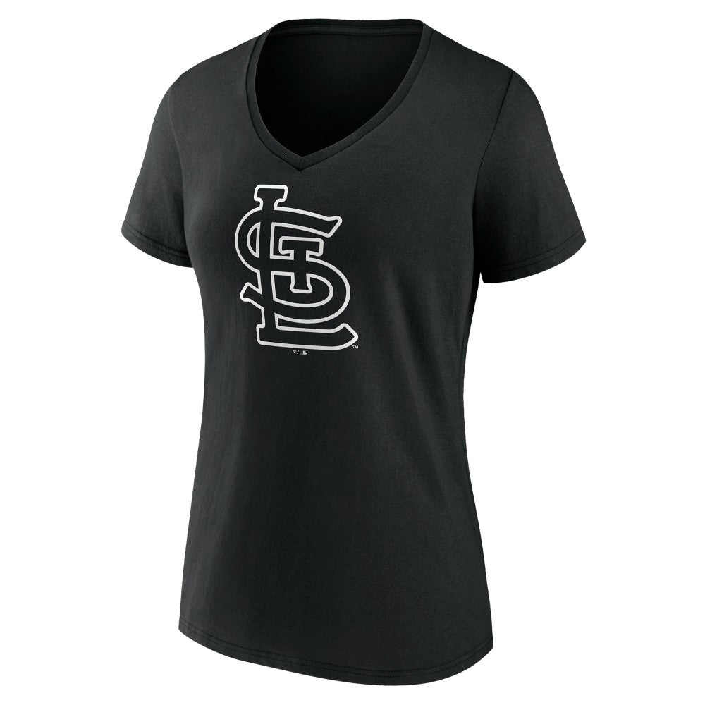 St. Louis Cardinals Women's Monochrome Personalized Name & Number V-Neck T-Shirt - MLB T-shirts