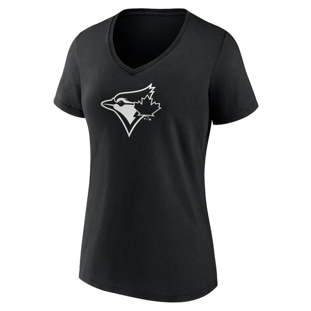 Toronto Blue Jays Women's Monochrome Personalized Name & Number V-Neck T-Shirt - MLB T-shirts