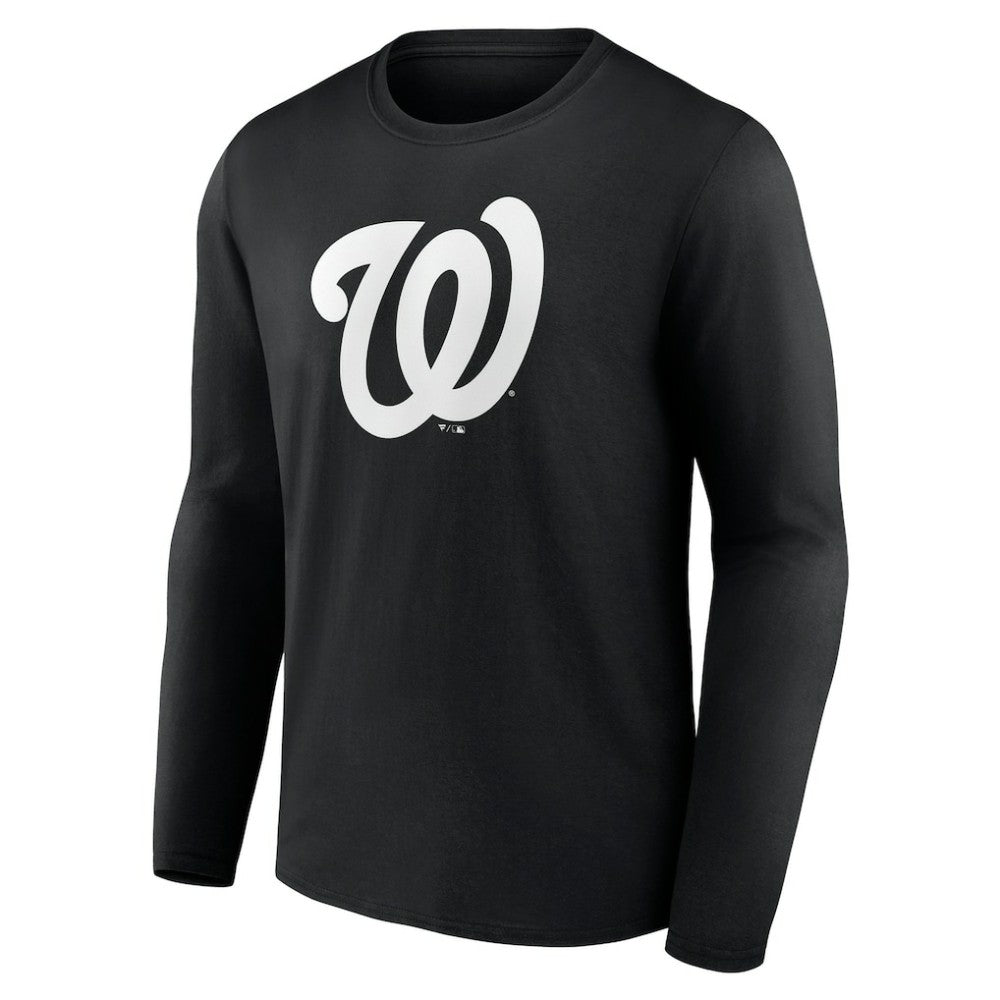 Washington Nationals Monochrome Personalized Name & Number Long Sleeve T-Shirt - MLB T-shirts
