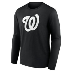 Washington Nationals Monochrome Personalized Name & Number Long Sleeve T-Shirt - MLB T-shirts