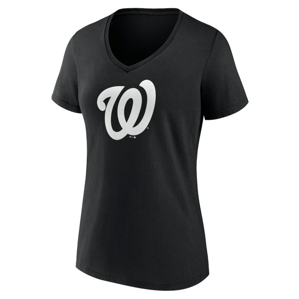Washington Nationals Women's Monochrome Personalized Name & Number V-Neck T-Shirt - MLB T-shirts