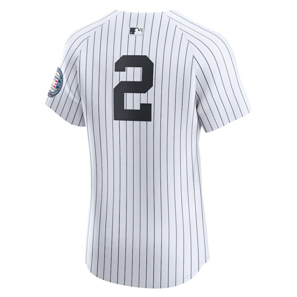 Derek Jeter New York Yankees Nike Home 2020 Hall of Fame Induction Patch Elite Player Jersey - MLB Jerseys