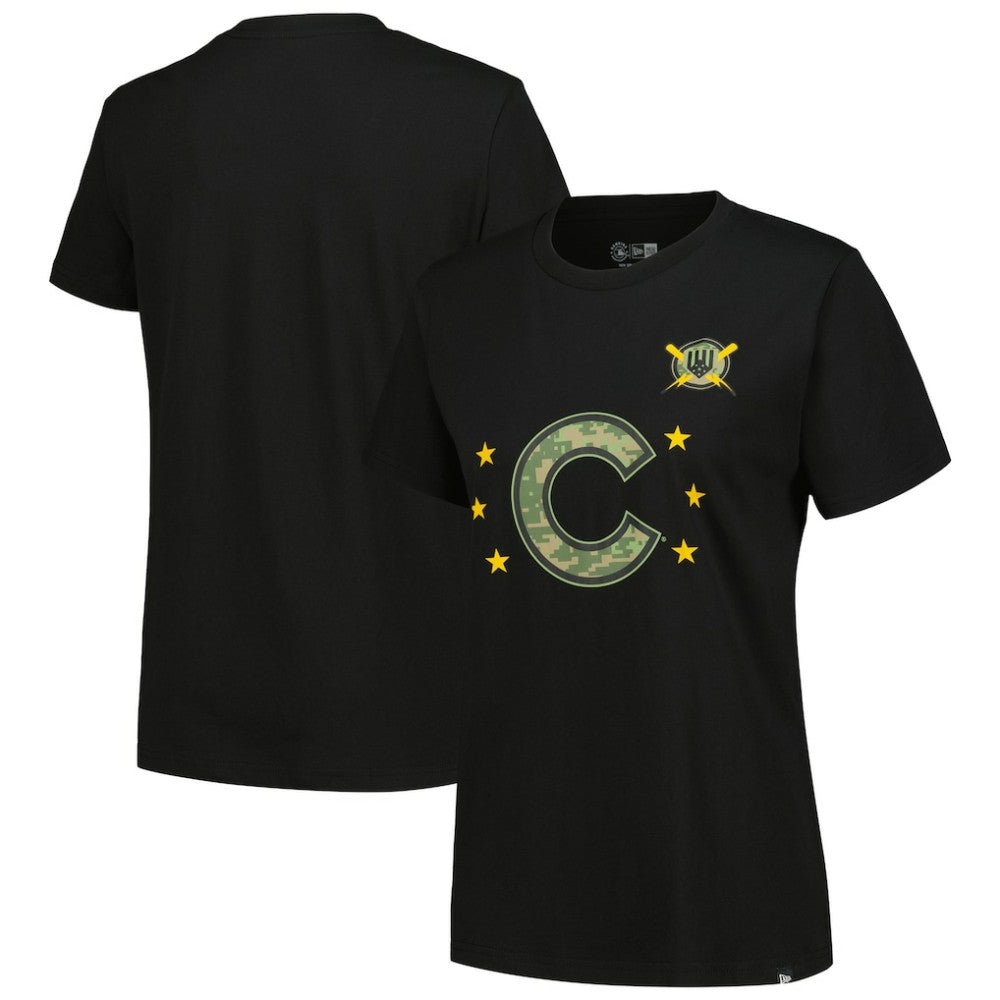 Chicago Cubs New Era Women's Armed Forces Day T-Shirt - MLB T-shirts