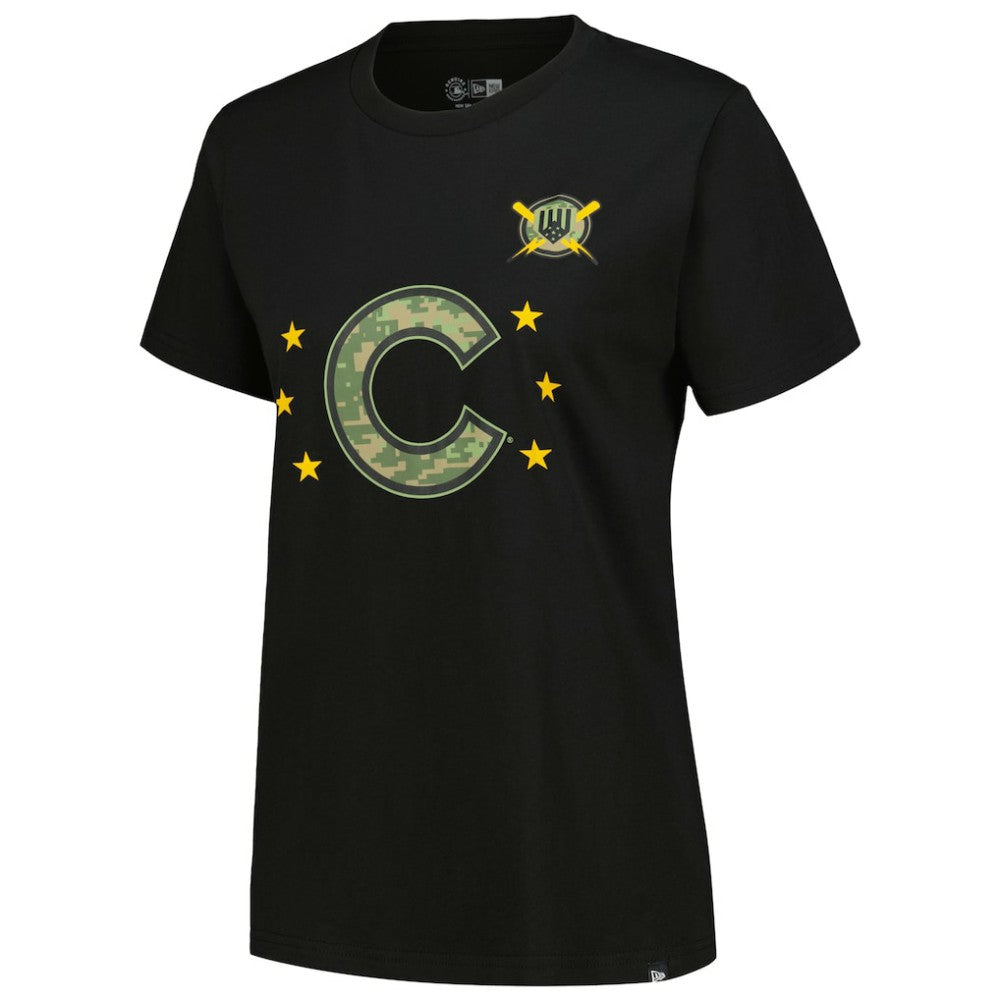 Chicago Cubs New Era Women's Armed Forces Day T-Shirt - MLB T-shirts
