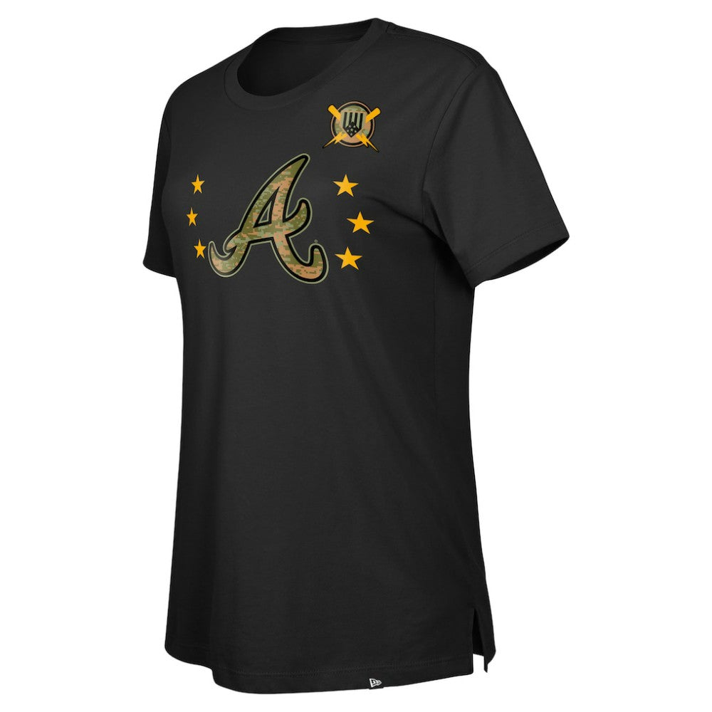 Atlanta Braves New Era Women's Armed Forces Day T-Shirt - MLB T-shirts