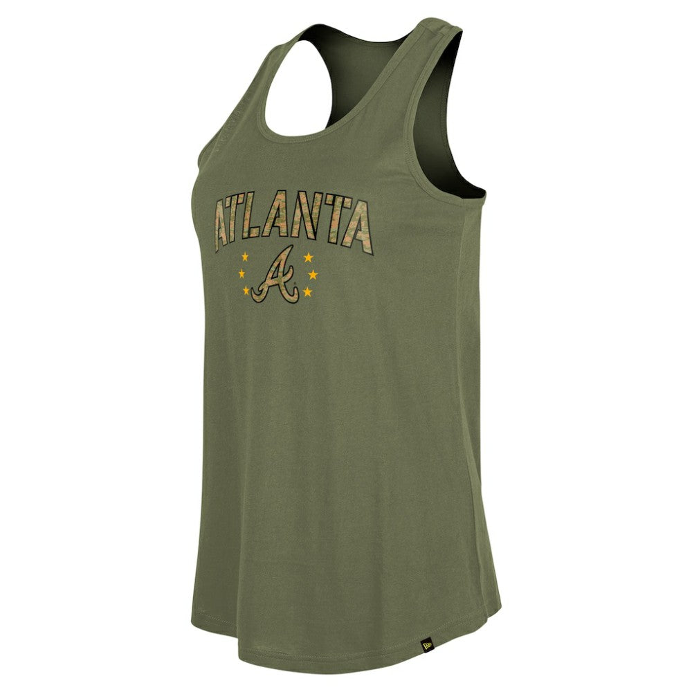 Atlanta Braves New Era Women's Armed Forces Day Tank Top - MLB Tanks