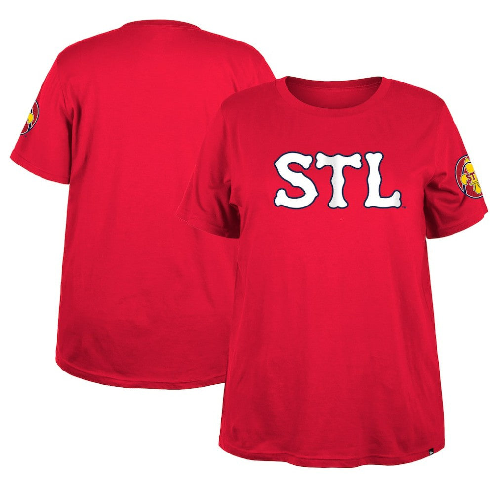 St. Louis Cardinals New Era Women's 2024 City Connect Plus Size T-Shirt - MLB T-shirts