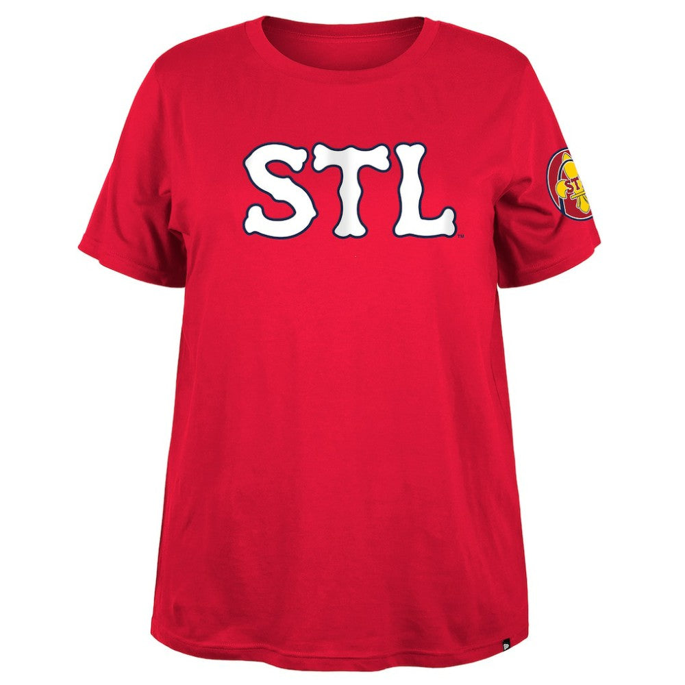 St. Louis Cardinals New Era Women's 2024 City Connect Plus Size T-Shirt - MLB T-shirts