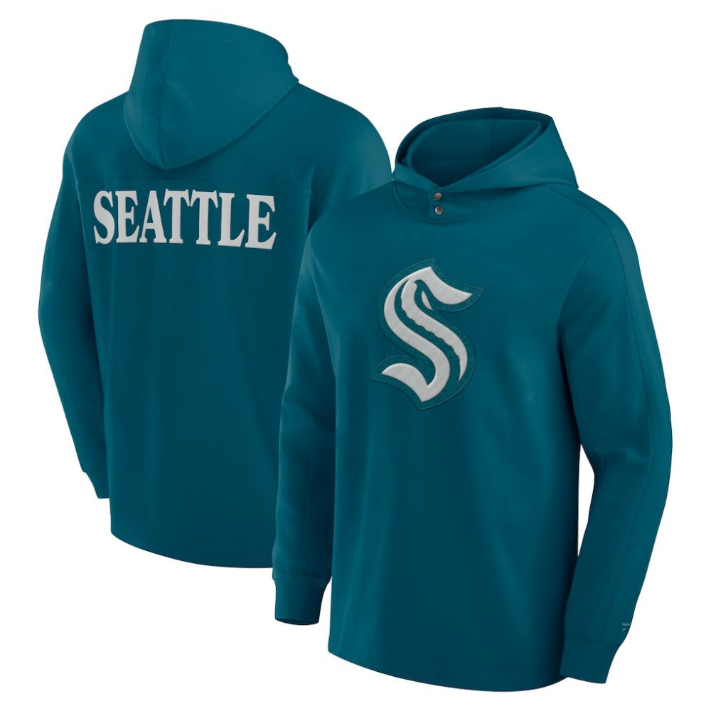 Seattle Kraken Fanatics Elements Blaze Tri-Blend Long Sleeve Hoodie T-Shirt -  NHL T-shirts
