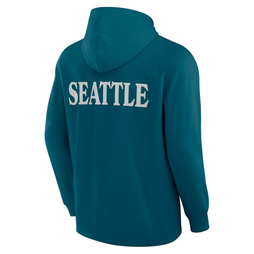 Seattle Kraken Fanatics Elements Blaze Tri-Blend Long Sleeve Hoodie T-Shirt -  NHL T-shirts