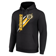 Boston Bruins Starter Color Scratch Fleece Pullover Hoodie -  NHL Hoodies