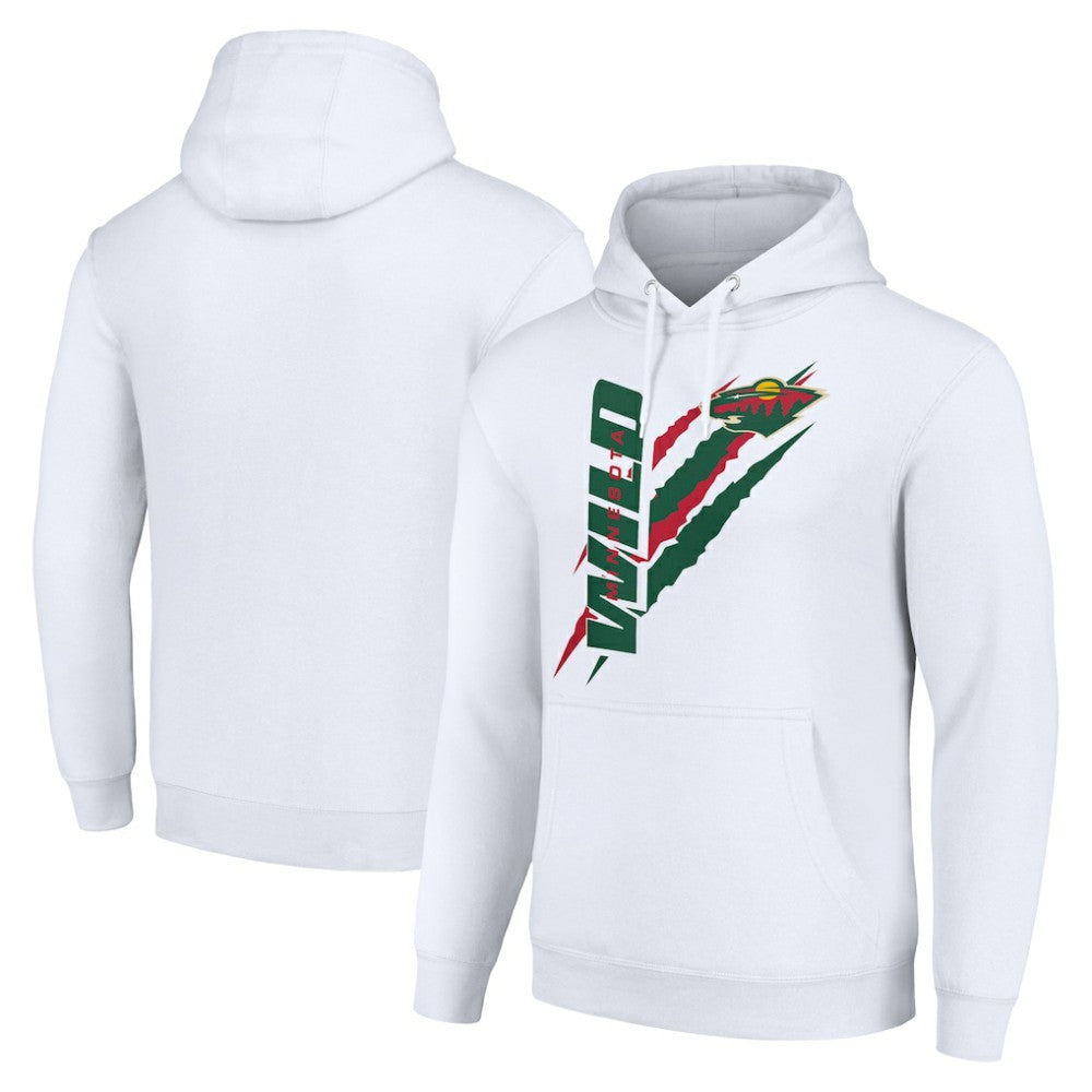 Minnesota Wild Starter Color Scratch Fleece Pullover Hoodie -  NHL Hoodies