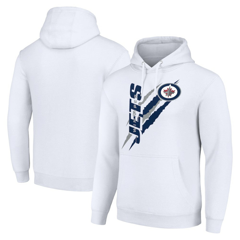 Winnipeg Jets Starter Color Scratch Fleece Pullover Hoodie -  NHL Hoodies