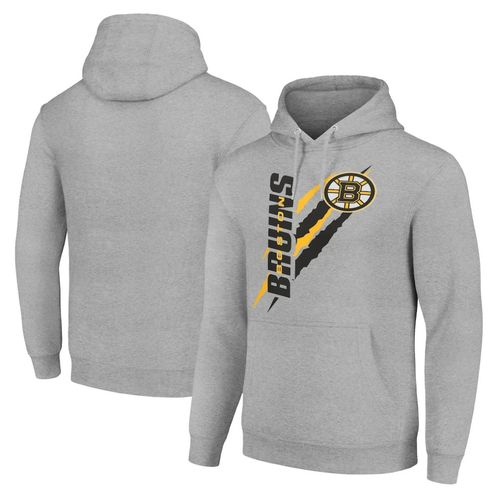 Boston Bruins Starter Color Scratch Fleece Pullover Hoodie -  NHL Hoodies