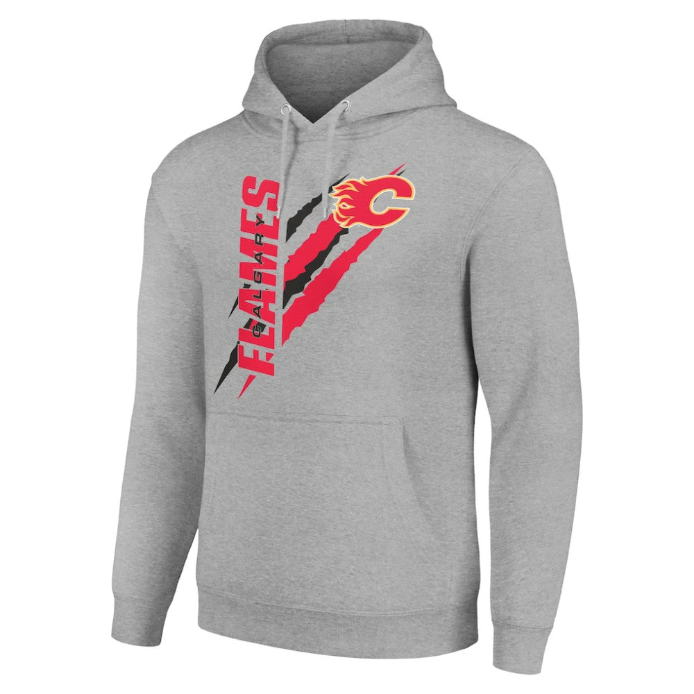 Calgary Flames Starter Color Scratch Fleece Pullover Hoodie -  NHL Hoodies