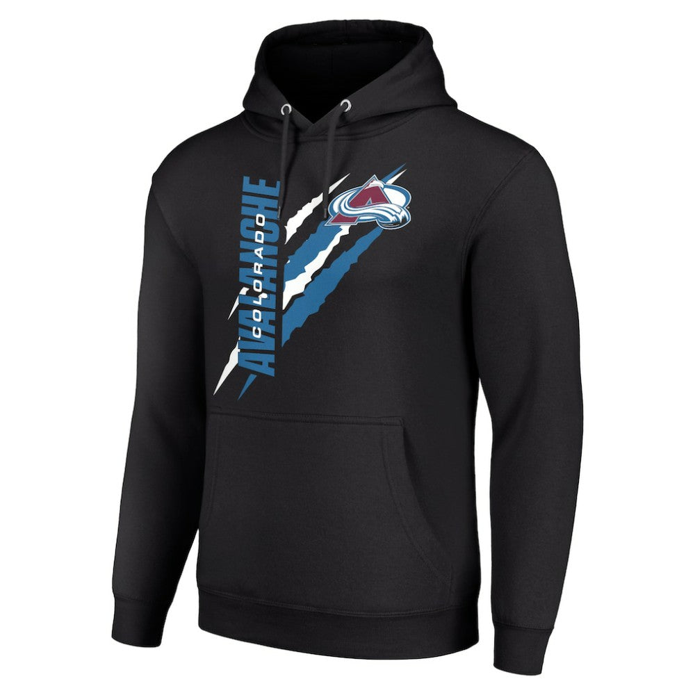 Colorado Avalanche Starter Color Scratch Fleece Pullover Hoodie -  NHL Hoodies