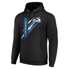 Colorado Avalanche Starter Color Scratch Fleece Pullover Hoodie -  NHL Hoodies