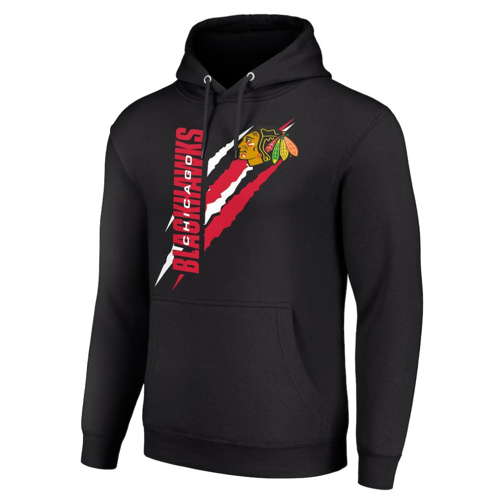 Chicago Blackhawks Starter Color Scratch Fleece Pullover Hoodie -  NHL Hoodies