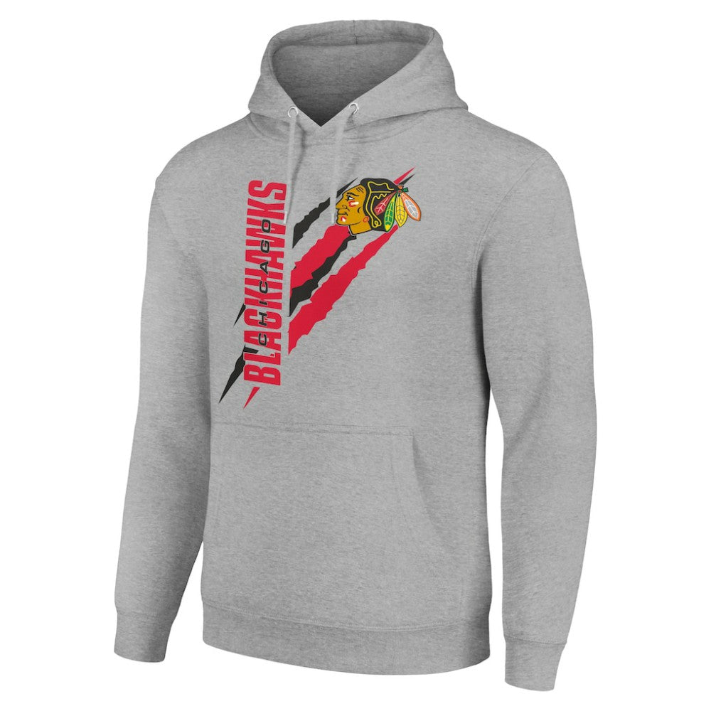 Chicago Blackhawks Starter Color Scratch Fleece Pullover Hoodie -  NHL Hoodies