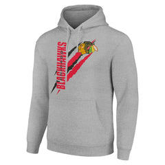 Chicago Blackhawks Starter Color Scratch Fleece Pullover Hoodie -  NHL Hoodies