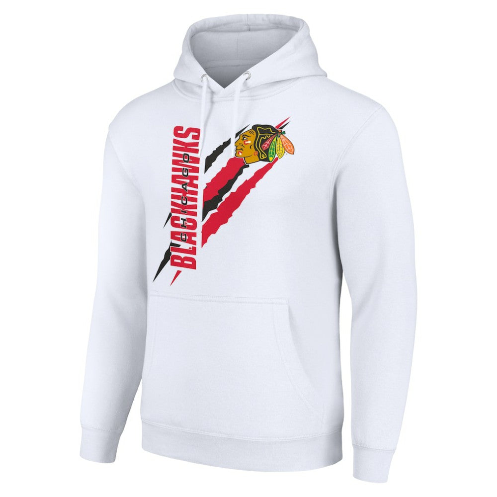 Chicago Blackhawks Starter Color Scratch Fleece Pullover Hoodie -  NHL Hoodies
