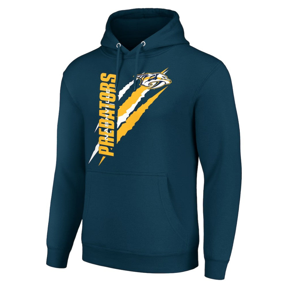 Nashville Predators Starter Color Scratch Fleece Pullover Hoodie -  NHL Hoodies