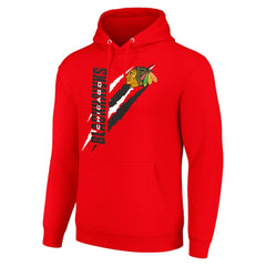 Chicago Blackhawks Starter Color Scratch Fleece Pullover Hoodie -  NHL Hoodies