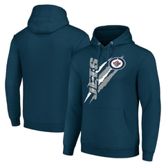 Winnipeg Jets Starter Color Scratch Fleece Pullover Hoodie -  NHL Hoodies