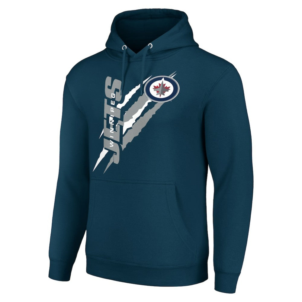 Winnipeg Jets Starter Color Scratch Fleece Pullover Hoodie -  NHL Hoodies