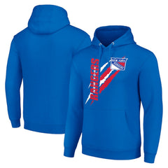 New York Rangers Starter Color Scratch Fleece Pullover Hoodie -  NHL Hoodies