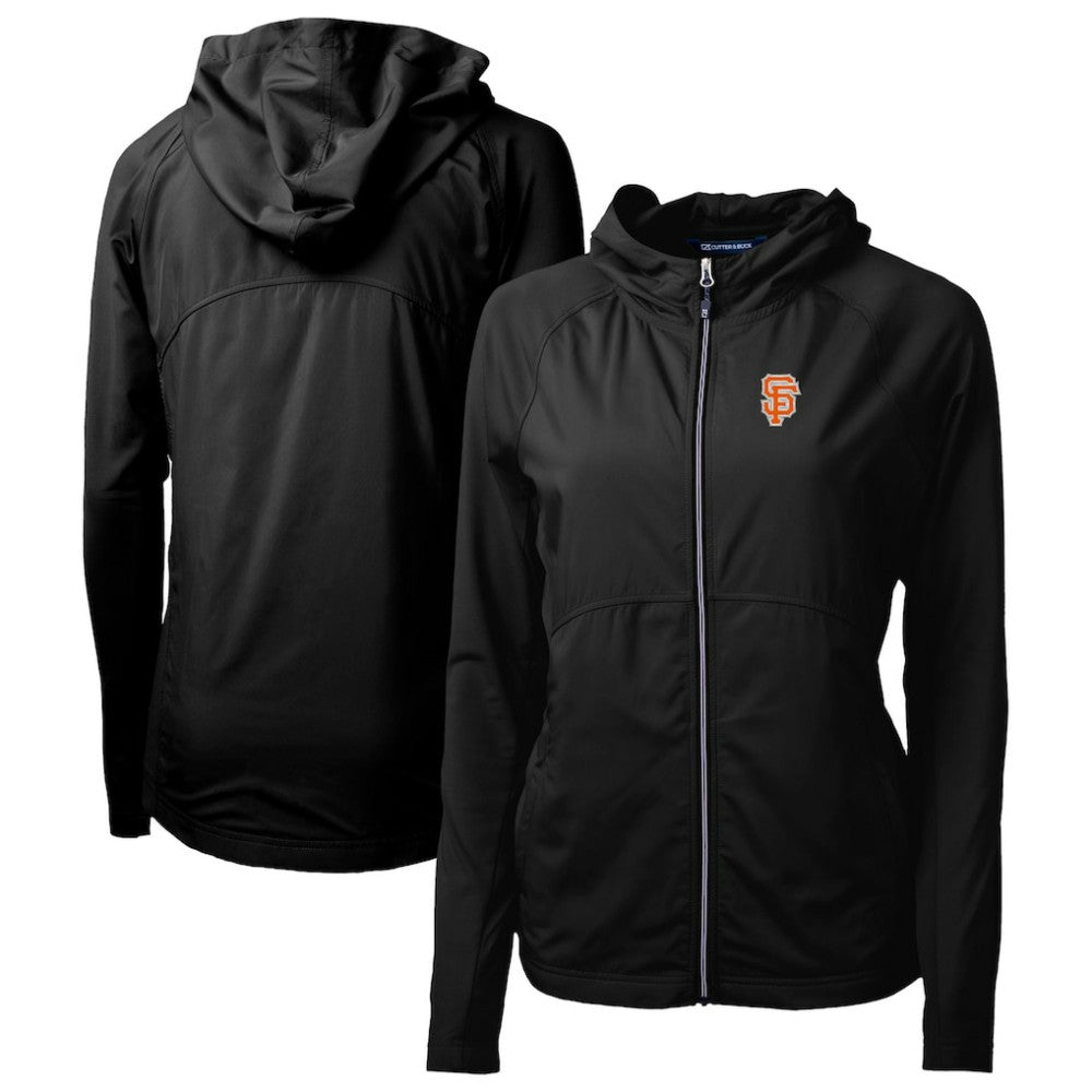 San Francisco Giants Cutter & Buck Women's City Connect Adapt Eco Knit Hybrid Recycled Full-Zip Hoodie - MLB Hoodies