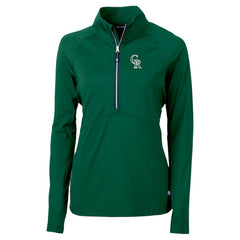 Colorado Rockies Cutter & Buck Women's City Connect Adapt Eco Knit Recycled Half-Zip Pullover Top - MLB Pullover