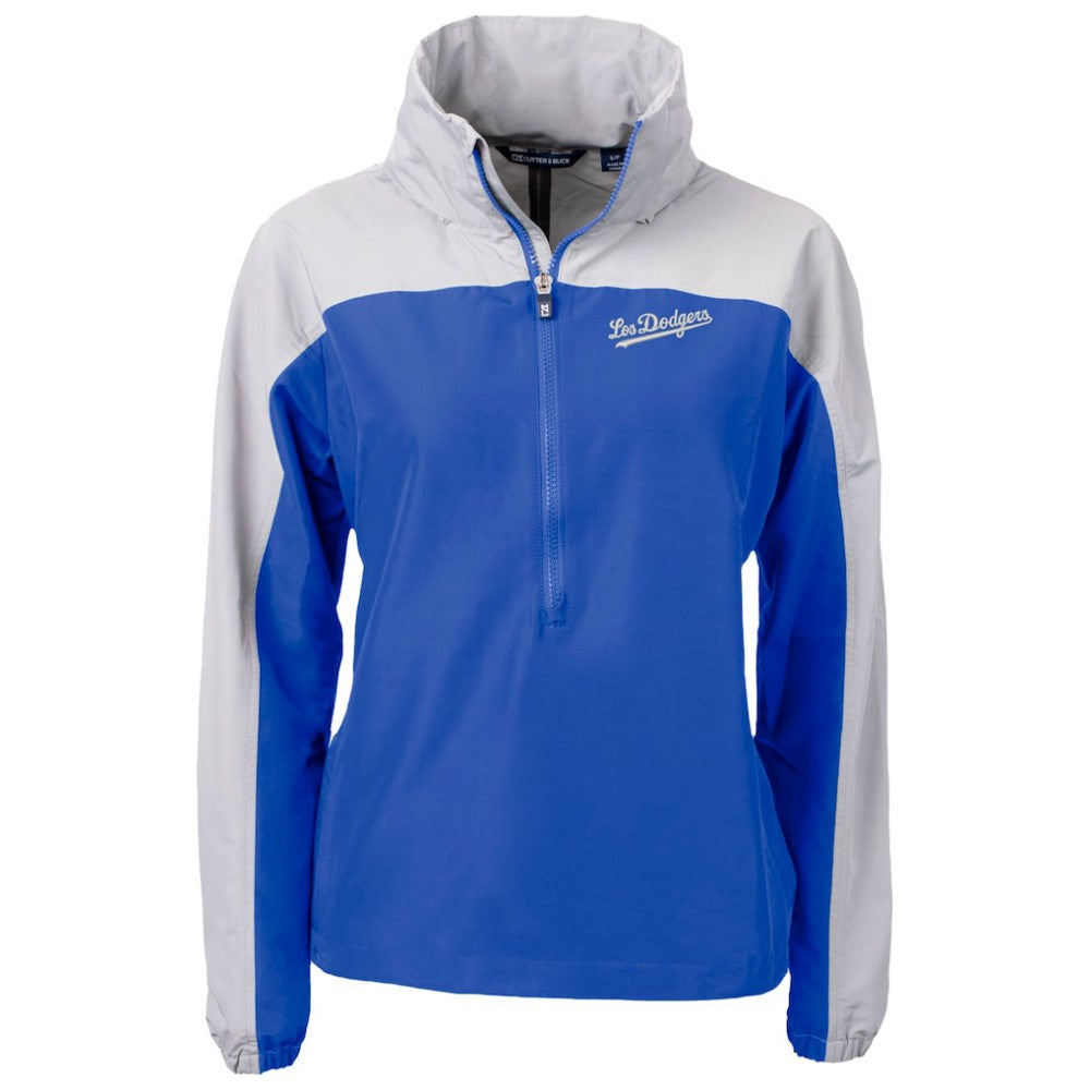 Los Angeles Dodgers Cutter & Buck Women's City Connect Charter Eco Recycled Half-Zip Anorak Jacket - MLB Jackets