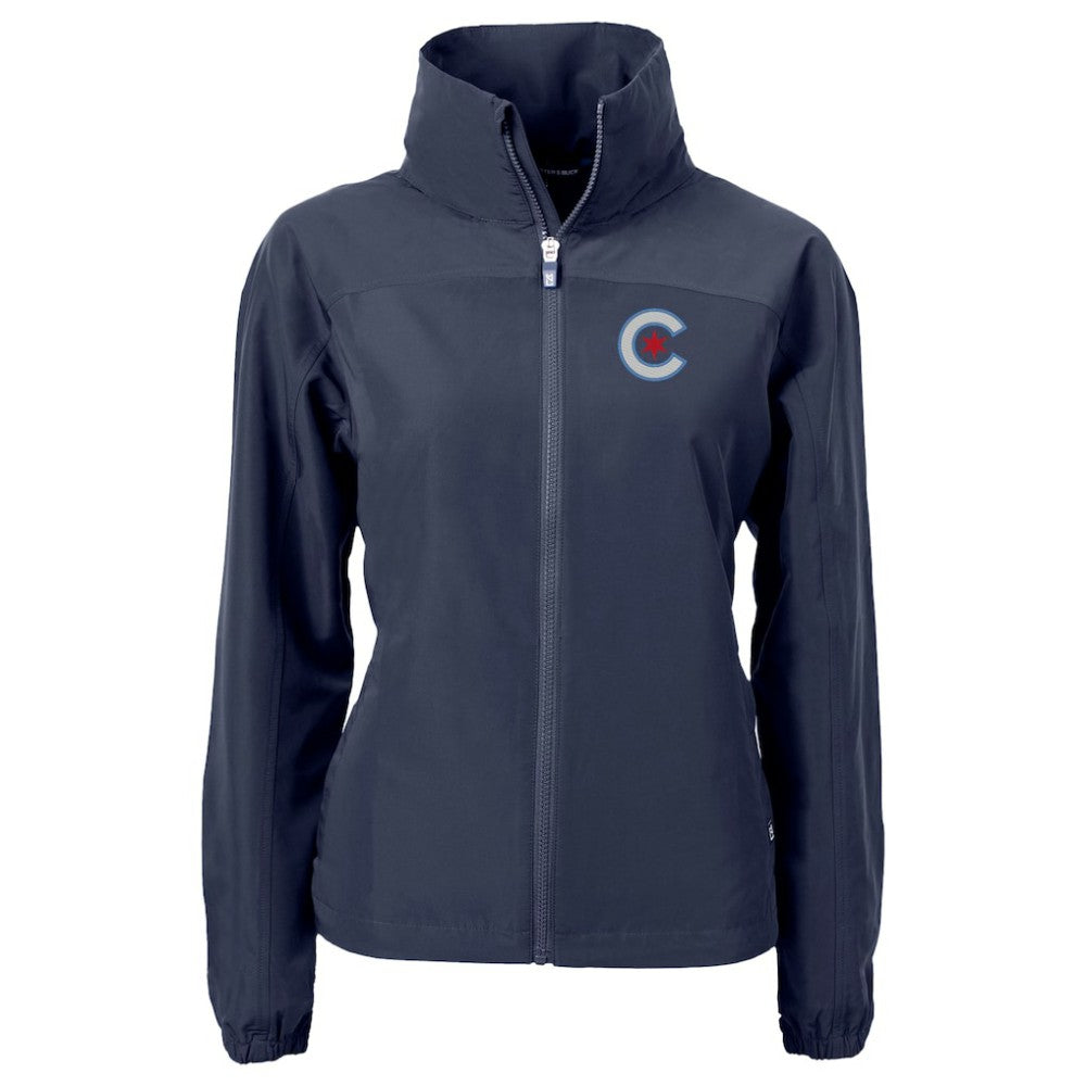 Chicago Cubs Cutter & Buck Women's City Connect Charter Eco Recycled Full-Zip Jacket - MLB Jackets