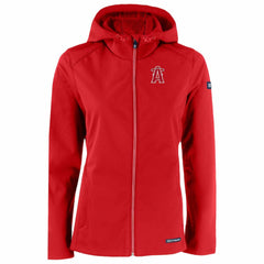 Los Angeles Angels Cutter & Buck Women's City Connect Evoke Eco Softshell Recycled Full-Zip Hoodie Jacket - MLB Jackets