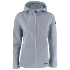 San Diego Padres Cutter & Buck Women's City Connect Evoke Eco Softshell Recycled Full-Zip Hoodie Jacket - MLB Jackets