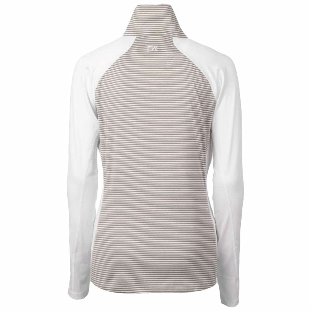 San Francisco Giants Cutter & Buck Women's City Connect Forge Tonal Stripe Stretch Half-Zip Pullover Top - MLB Pullover