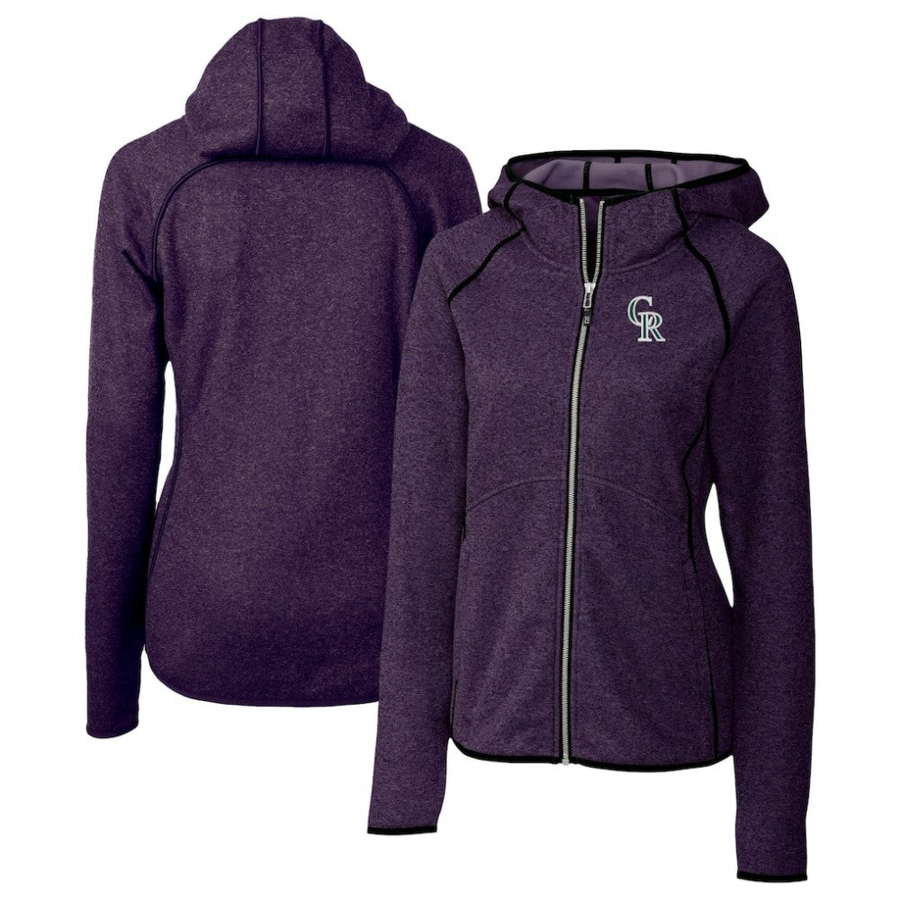 Colorado Rockies Cutter & Buck Women's City Connect Mainsail Full-Zip Hooded Jacket - MLB Jackets