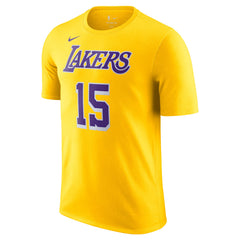 Gold Austin Reaves Los Angeles Lakers Icon Edition Name & Number T-Shirt | NBA