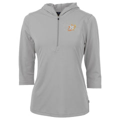 Houston Astros Cutter & Buck Women's City Connect Virtue Eco Pique Recycled Half-Zip Pullover Hoodie - MLB Hoodies