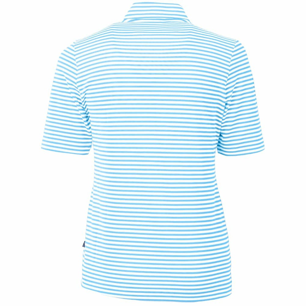 Chicago Cubs Cutter & Buck Women's City Connect Virtue Eco Pique Stripe Recycled Top - MLB Tops
