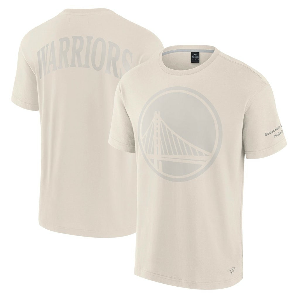 Cream Golden State Warriors Elements Iconic T-Shirt sale | NBA