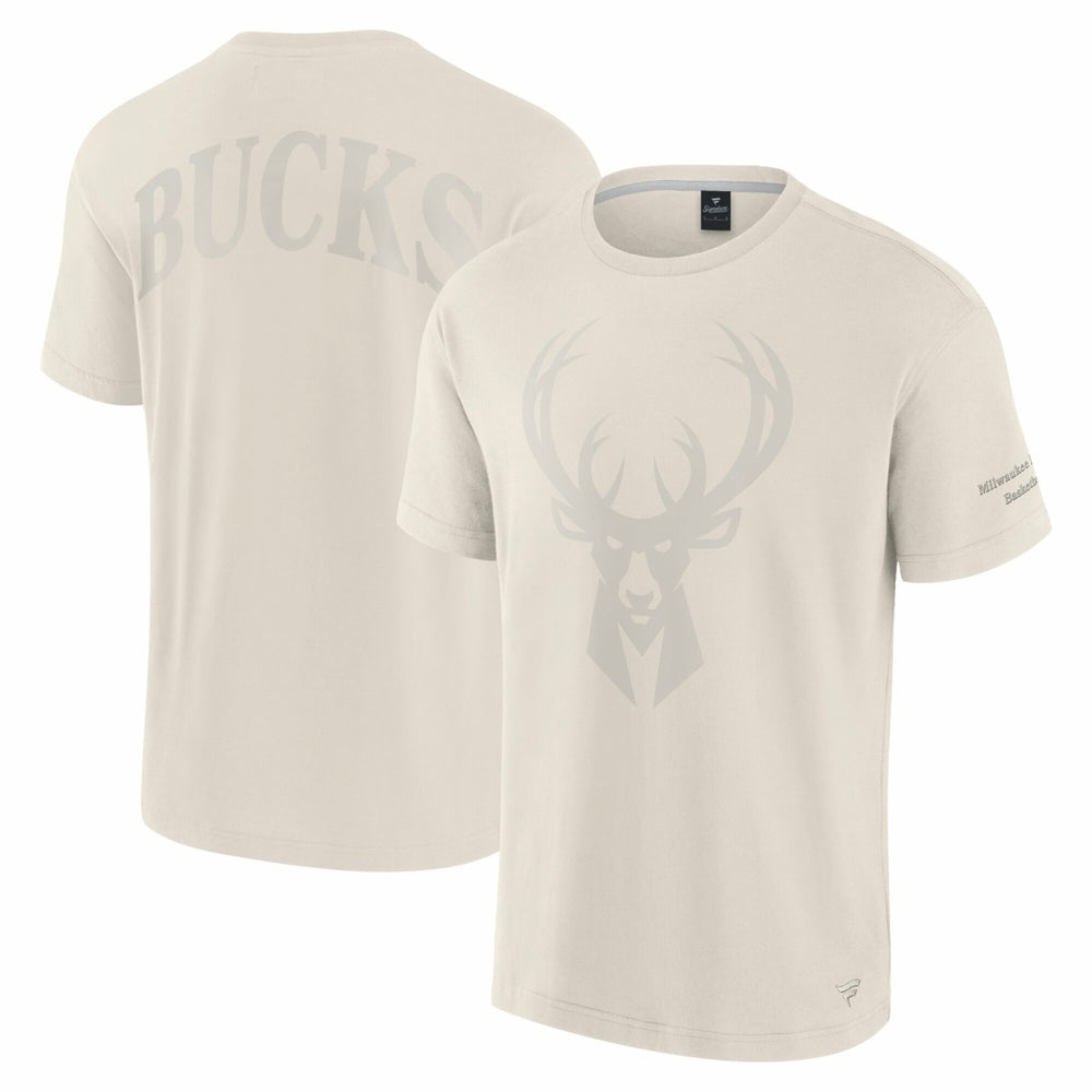 Cream Milwaukee Bucks Elements Iconic T-Shirt | NBA