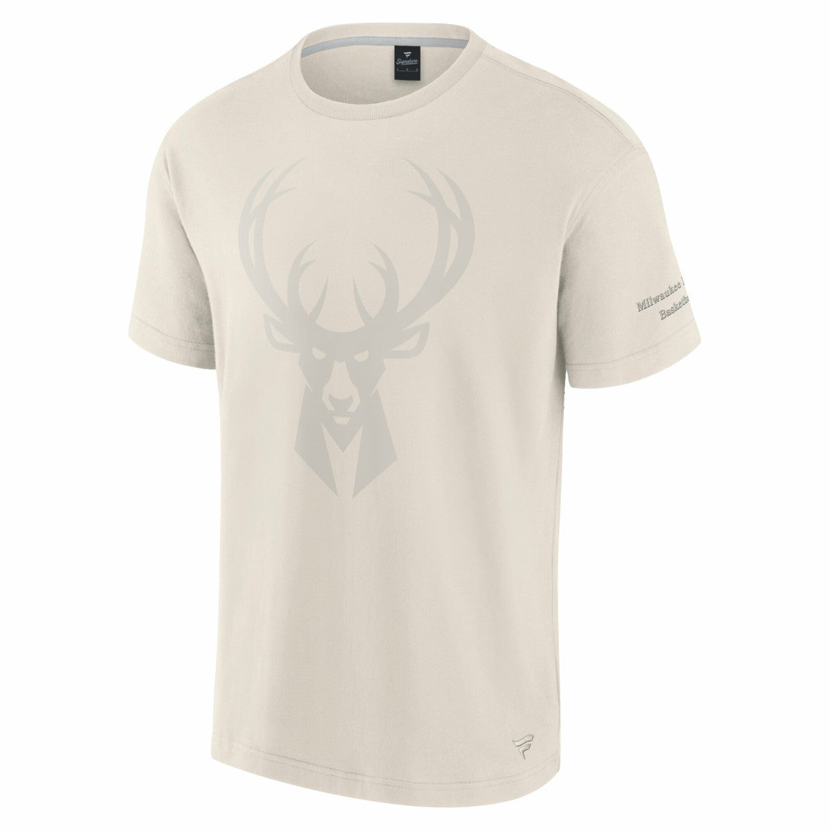 Cream Milwaukee Bucks Elements Iconic T-Shirt | NBA
