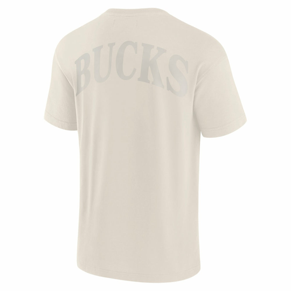 Cream Milwaukee Bucks Elements Iconic T-Shirt | NBA