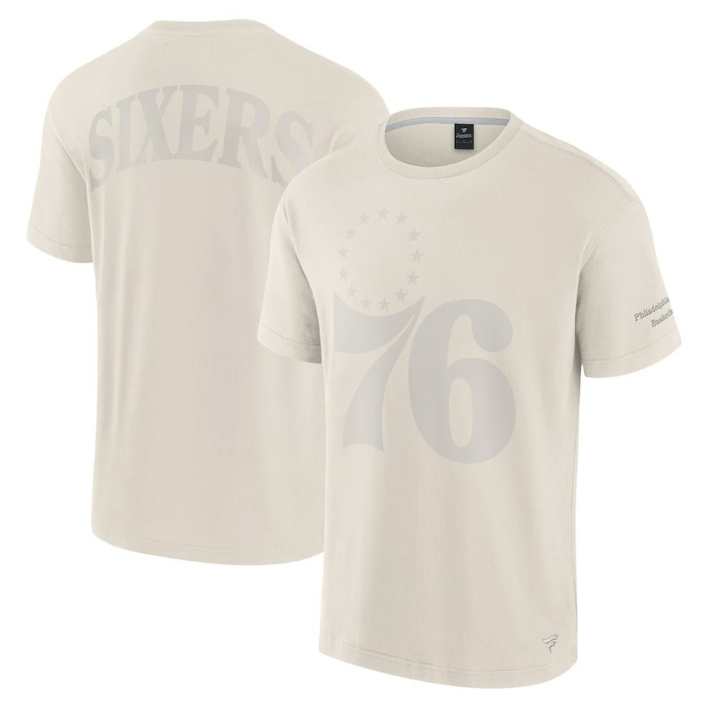 Cream Philadelphia 76ers Elements Iconic T-Shirt | NBA