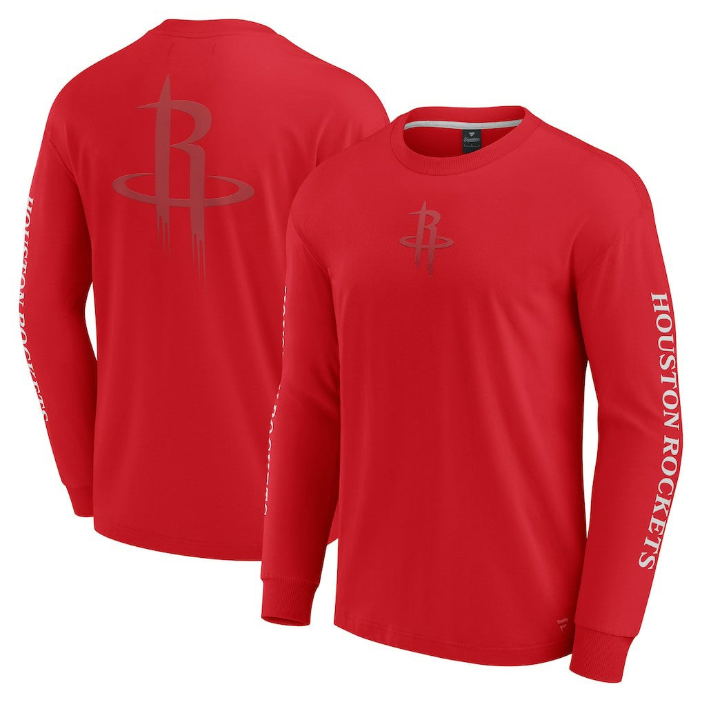 Red Houston Rockets Elements Strive Long Sleeve T-Shirt  | NBA