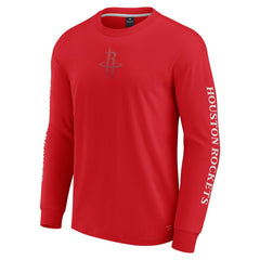 Red Houston Rockets Elements Strive Long Sleeve T-Shirt  | NBA